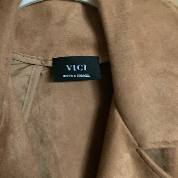 Vici camel suede biker jacket - Picture 4 of 8